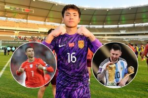 Thủ môn U23 Trung Quốc khẳng định dù gặp Ronaldo hay Messi vẫn sẵn sàng lao ra cản phá